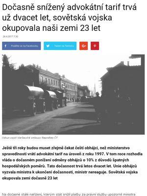 26. dubna 2017 (Středa) Zdroj: ceska-justice.cz 220.4 tis. návštěv za měsíc Kategorie: Ekonomika, finance, právo Autor: Eva Paseková Rubrika: Advokacie 26.
