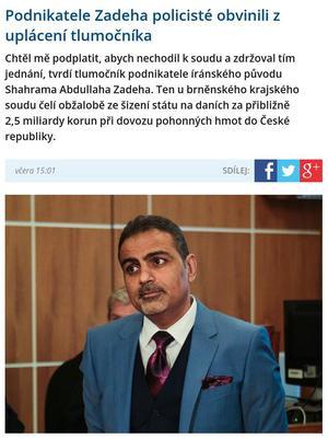 podle Advokátní komory nezákonné. Unie obhájců kvůli tomu podala trestní oznámení. Žalobce nařčení odmítl.