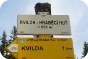 Kvilda - Hraběcí Huť Odbočte vlevo. 18,909 km Kvilda rozc.