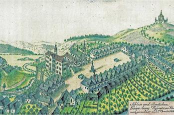95: Pohled na Kyšperk, neznámý autor (cca 1800). Obr.