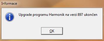 Doporučujeme po dobu provádění upgrade nepracovat v žádných jiných programech a sledovat průběh kroků upgrade na obrazovce.