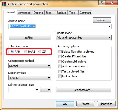 rar, zip,