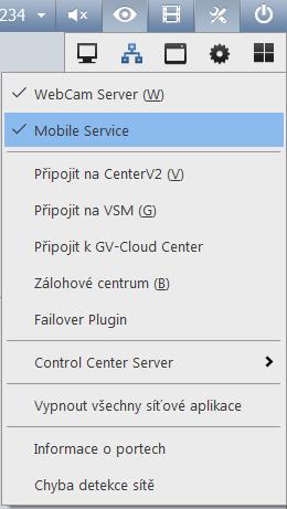 Kapitola 6 Aplikace pro mobilní telefony S mobilním telefonem, který je schopen GPRS, 3G, 4G a Wi-Fi, můžete pomocí GV-Eye zobrazovat živé video z vašeho GV-VMS.