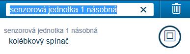 TYPY ZAŘÍZENÍ ABB-FREE@HOME 48 Nastavení parametrů Rozhraní tlačítkové 1násobné Nastavení senzorové jednotky Změna názvu Smazání kanálu Výběr tlačítka v seznamu