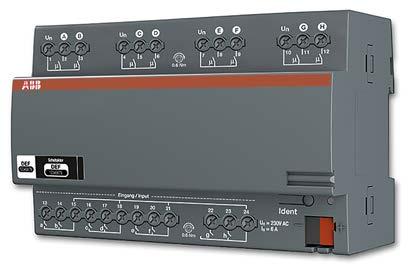 PŘEHLED SYSTÉMOVÝCH PRVKŮ ABB-FREE@HOME 71 Ikona 8násobný Zapojení 8násobný akční člen SA-M-8.8.1 8 x 6 A, 8 x 32 V DC, 0.