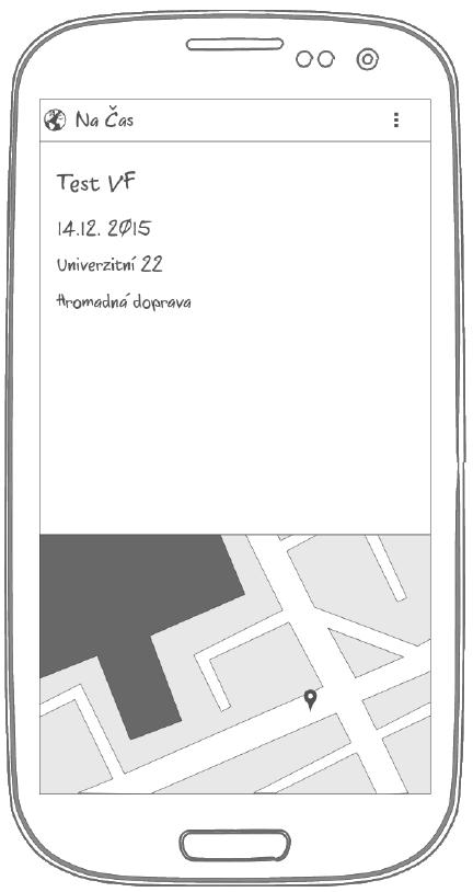 Obrázek 6 - Návrh layoutu aplikace Aplikace se skládá z 3 Activit.