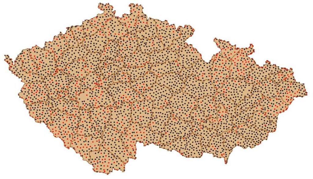 Prvotní realizace systému ETRS89 v České republice Zhuštění ETRS89 na