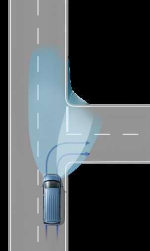KA KO KP Systém kontroly okolí vozu Front Assist s funkcí nouzového brzdění City Brake.