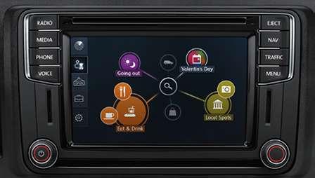 Více informací najdete na adrese www.volkswagen-carnet.com/cz/cs/start.html. 01 Softwarové rozhraní Car-Net App-Connect.