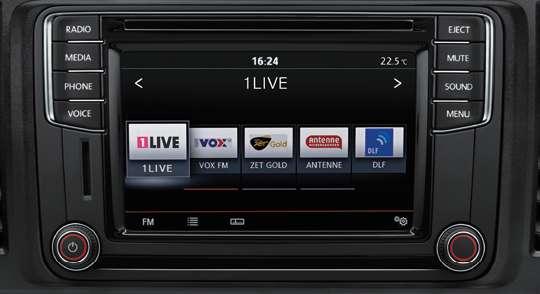 54 55 Nový Transporter Infotainment Infotainment. 03 05 06 01 02 04 01 Rádio Composition Media.