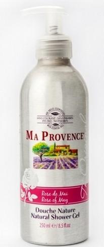 Sprchový gel s vůní květu RŮŽE, 250ml Cena s DPH 125,- Kč Sprchový gel s esencí květů májové růže (Rose de Mai) z Provence.