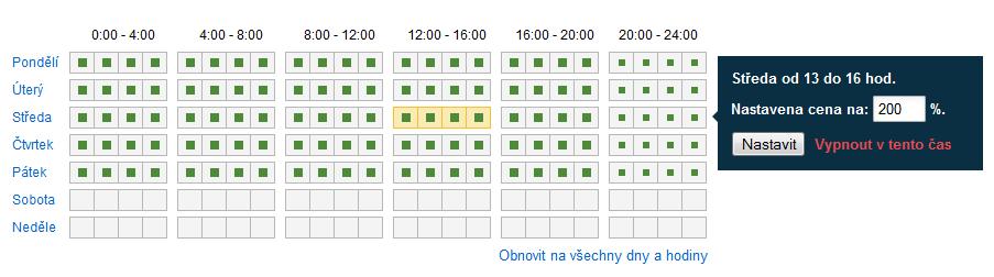 Pokročilé funkce Skliku Regionální cílení Klient může