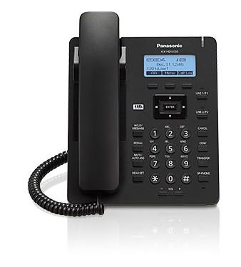 Ostatní zaměstnanci Panasonic KX-HDV130NEB, jednoduchý IP telefon, 2xSIP účet, 2xLAN, PoE, 2.3" displej, 2 programovatelná tlačítka, paměť na 500 čísel.