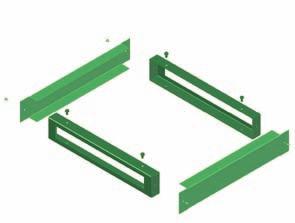 Rozváděčové skříně XVTL Podstavce XVTL-SO Čela a bočnice se objednávají samostatně Bočnice dodávány po párech Čela dodávána po kusech Výška 100 nebo 200 mm Bočnice