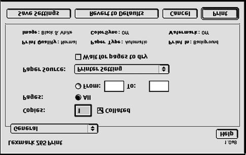 Dialogové okno Print (Tisknout) a Page setup (Vzhled stránky) (Macintosh) V okně s dokumentem klepněte Klepněte na nabídku File (Soubor) na nabídku File (Soubor) Page setup (Vzhled stránky).