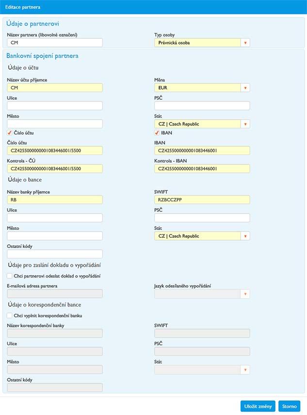 etail zobrazíte volbou Detail na spodní liště aplikace. rovedené změny potvr te tlačítkem Ulo it z ny.
