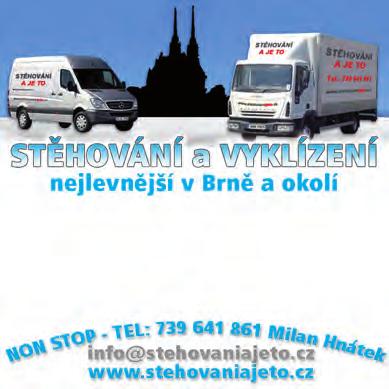 736 718 201 2+kk Židenice Gebauerova, cihlový nezařízený 35 m 2, kuchyňská linka, sporák, lednička. Nájem 8.500 Kč včetně inkasa Pěkný pokoj u centra Brna na ul.