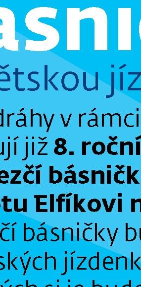 ročník dětské soutěže o nejhezčí básničku o vlaku nebo maskotu Elfíkovi na