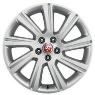 (STYLE 1005) Standardně pro E-PACE 18" KOLA Z LEHKÉ SLITINY S 9 PAPRSKY (STYLE 9008) Standardně pro E-PACE S 17"