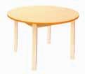 Jsou opatřené ABS hranami s možnosti výběru ze 6 barev. - nastavitelná výška stolů podle výšky dětí - nohy stolů jsou vyrobeny z masivního dřeva - všechny rohy stolů jsou zaoblené a bezpečné 1.