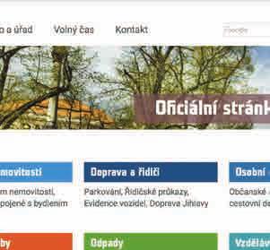 odborů a aktualizují se několikrát denně (dle potřeby). Stránky jsou provozovány na serveru dodavatele.
