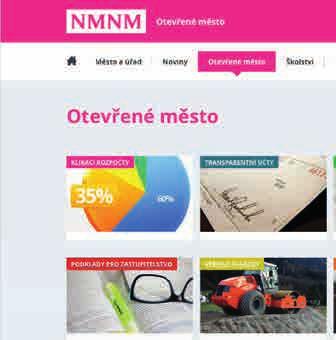 Smart City a nejlepší elektronická služba 1. Nové Město na Moravě, okr. Žďár nad Sázavou, http://otevreno.nmnm.