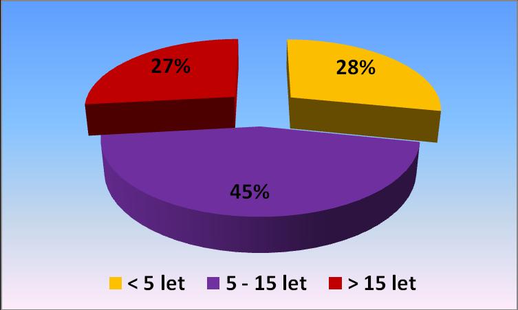 Z celkového počtu 71 (100 %) respondentů jich 24 (34 %) uvedlo jako své nejvyšší dosažené vzdělání vysokou školu se získaným titulem Bc.