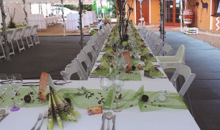 Gastronomické služby Igor Mašín, Jan Majzlík, Andrea Mašínová, Martin Kvak V zoo umíme uspořádat také svatby, svatební hostiny se pak často odehrávají v Safari Park Resortu.