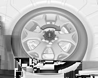 Uložení vyměněné plnohodnotného kola do prohlubně pro rezervní kolo Prohlubeň rezervního kola není navržena pro všechny schválené rozměry pneumatik.