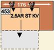 660 110 x 83 102 x 213 cm 335 Longchair, včetně prostoru pro zasunutí doplňkového zásuvného opěráku LCRSTKV STRÜ *příplatek viz.