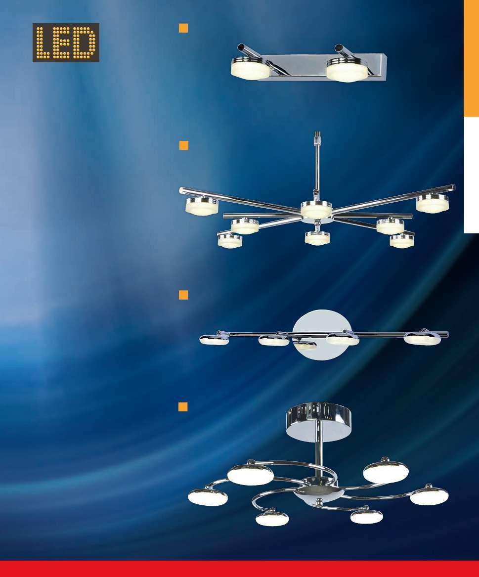 12. LED nástěnné svítidlo HUDSON 1 1) 5 W, koupelnové svítidlo IP 44, 550 lm, 4000 K, lesklý chrom, akryl. kryt, rozměry: v 90 x š 150 x h 70 mm 24892429 899,- 13.
