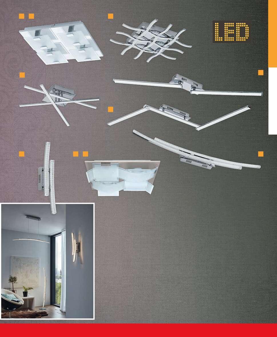 9 11 10 12 14 13 NÁSTĚNNÁ/ STROPNÍ SVÍTIDLA INTERIÉROVÁ SVÍTIDLA 16 17 18 15 9. LED stropní svítidlo VICARO 4x 2,5 W, 4x 180 lm, 3000 K, provedení: nerez, bílá, rozměry: š 270 x d 270 mm 22859321 1.