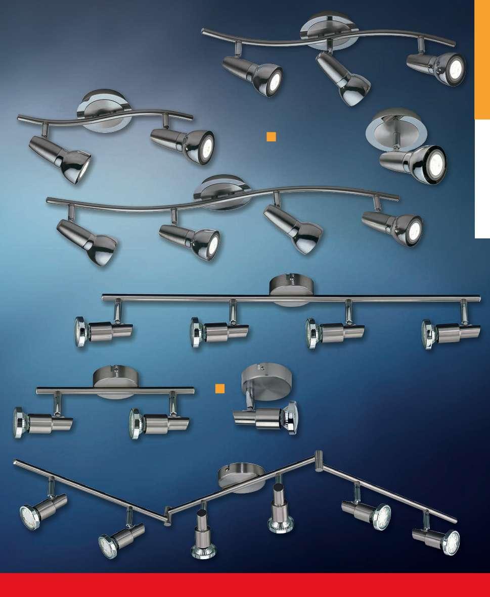 9. LED bodová svítidla Elmas II GU10, včetně LED zdrojů 3,2 W, 3000 K, provedení: matný nikl 22183428 1x 260 lm, rozměry: v 150 x š 110 x h 125 mm 499,- 22210186 2x 260 lm, rozměry: v 110 x š 345 x h
