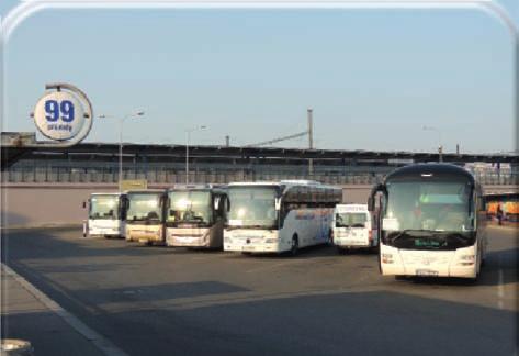 Vývoj vybraných charakterisk autobusového nádraží Florenc 26 27 28 29 21 211 212 213 Počet spojů za rok 21 2 18 16 145 145 15 155 Počet spojů za průměrný prac.