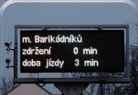 Informace o dojezdových dobách v hl. m.