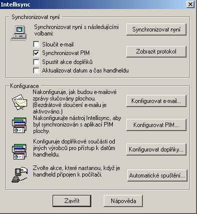 3. Zaškrtněte akce, které