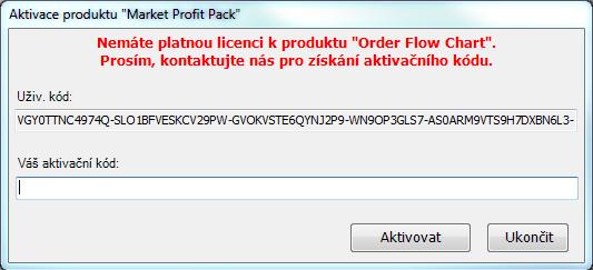Ctrl+C), které se vám zobrazí v okně NinjaTraderu. 7. Uživatelský kód vložíte do emailu (Ctrl+V) a odešlete jej na adresu roman_dvorak@cze