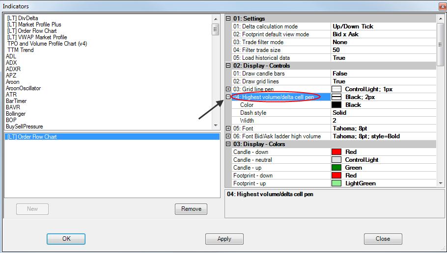 kde můžete měnit: o Color V rozbalovacím menu si vyberete barvu, kterou se budou pomocné linie vykreslovat.