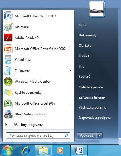 Vyhledávání Systém Windows má již od verze Vista velmi propracovaný a sofistikovaný systém vyhledávání. A v systému Windows 7 je tato velmi užitečná funkce také.