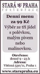 Café Lounge, Plaská 8. Kino 64 U Hradeb, Mostecká 21. Muzeum Karlova mostu, Křižovnické nám. 3. Tlustá myš, Všehrdova 19. Restaurant Pod Petřínem, Hellichova 5. Divadlo Kampa, Nosticova 2a.