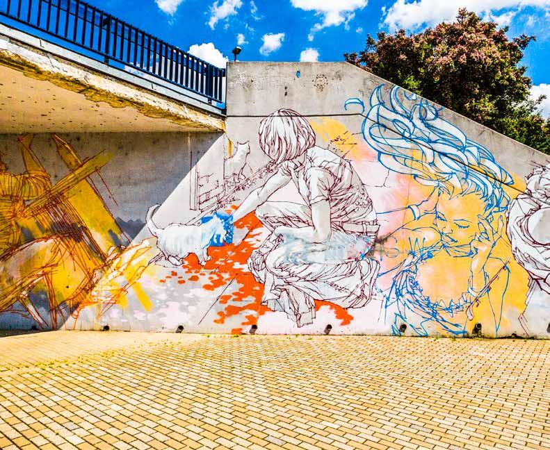 2 Graffiti od MODE 2 na stanici metra Vltavská, str.