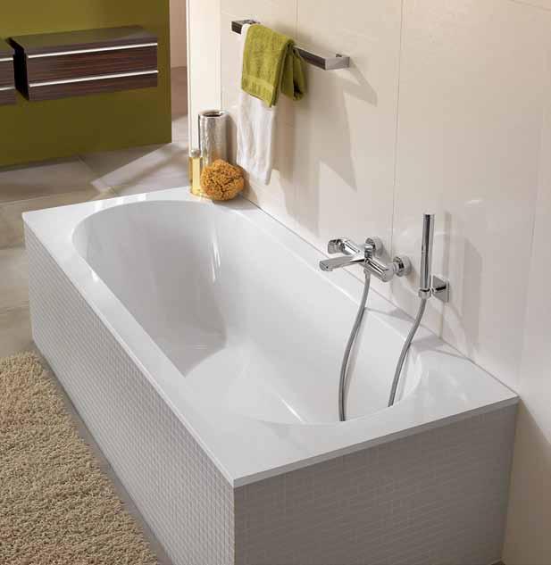 koupelny bathrooms Vana Bath 1 Vana Oberon je vyrobena z Quarylu, který je typický pro vyšší řady koupelnových prvků. Oproti standardně používanému akrylátu skýtá řadu výhod.