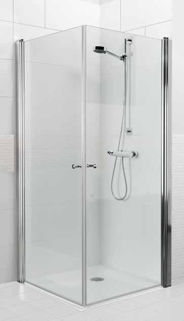 The Skandic corner shower is equipped with a toughened safety glass with an Anticalc finish, which prevents unpleasant staining of the corner shower.