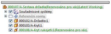 Lekce 4 Práce se sestavami ve spravovaném prostředí Klikněte na střed kružnice. Umístěte kurzor na hranu modelu a kliknutím definujte velikost kružnice.