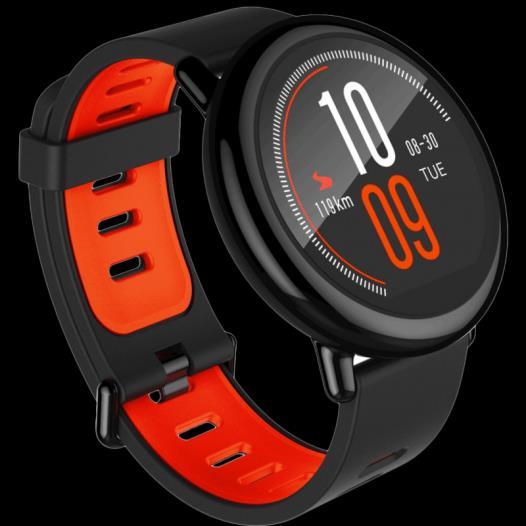 Řada Xiaomi Smart Wearables Xiaomi Huami Amazfit Dostupné barvy: Černá, Červená Proprietární V prodeji Typ zařízení Chytré hodinky Displej 1,34 inch 320x300