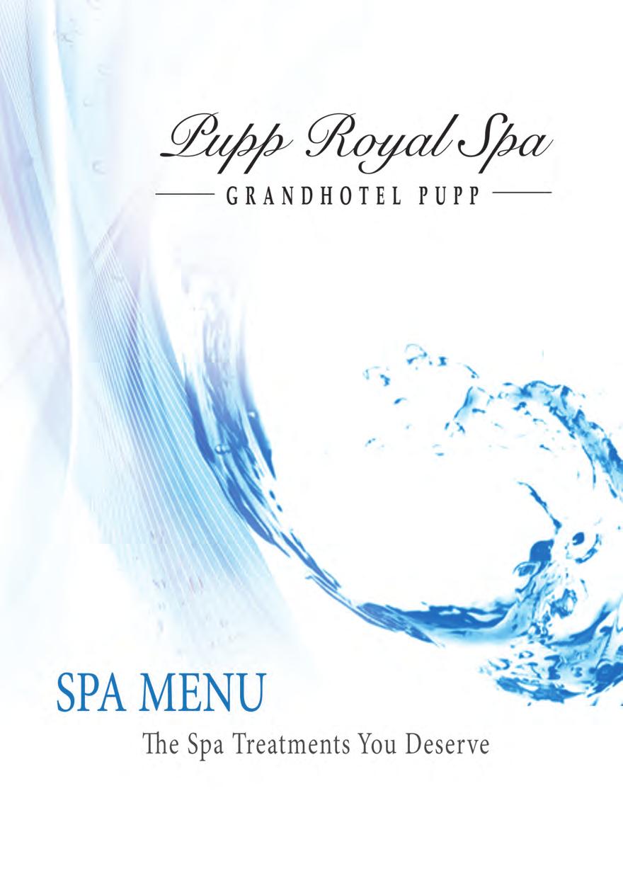 Spa Menu