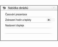 Dotknutím se obrazovky skryjete nabídkový panel. Opětovným dotknutím se obrazovky nabídkový panel opět zobrazíte.