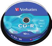 Zapisovací CD a DVD média VERBATIM CD-R/DVD+R