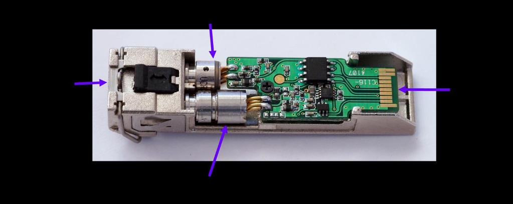 Optické Transceivery a síťové technologie Co je transceiver Transceiver (v oblasti telekomunikací) je výměnný modul, který umožňuje připojení vnějšího komunikačního vedení, nejčastěji optického