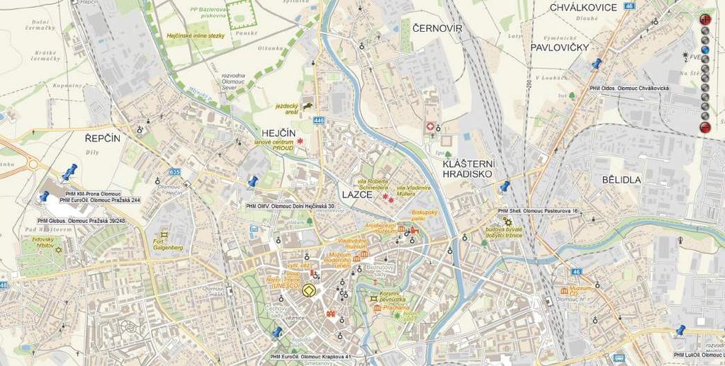 UŽIVATELSKÁ MÍSTA A BODY ZÁJMU IDENTIFIKACE ŘIDIČE Navštěvují vaši řidiči opakovaně konkrétní místa?